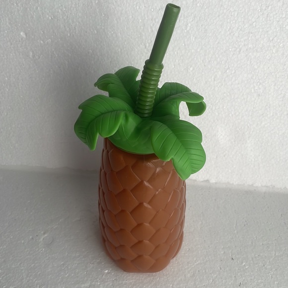 3 pc Hawaiian luau grass hula skirt costume Floral blue lei & cup girls one size - Picture 5 of 5